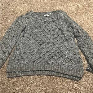 Sparkly long sleeve women sweater